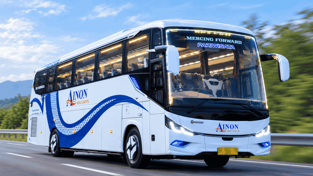 Brand New Unit Bus 45 Seat + Toilet Ainon Holidays, Kini Sudah Bisa Dipesan!